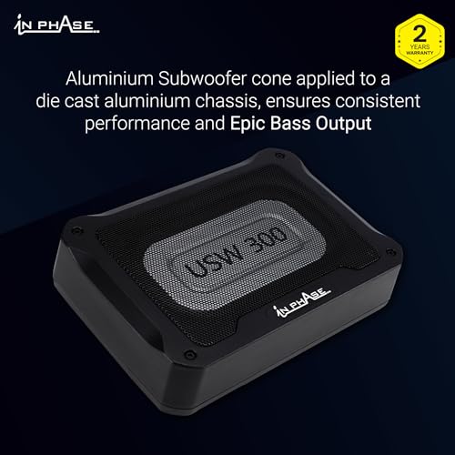 In Phase USW300 Active Underseat Car Subwoofer