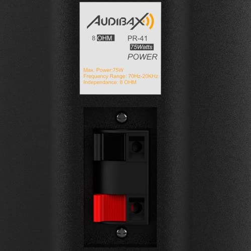 Audibax Pícolo PR41 HiFi Bookshelf Speakers - Black