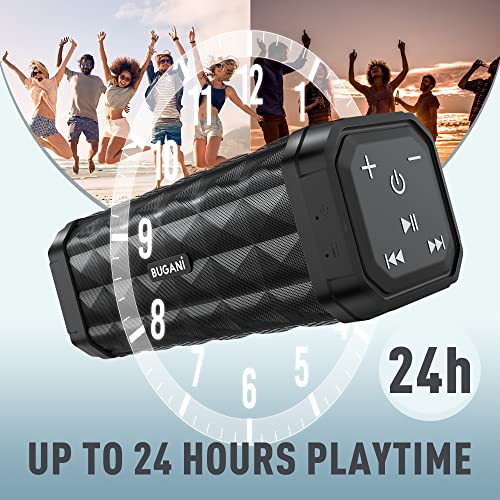 BUGANI Portable Bluetooth Speaker with Deep Bass