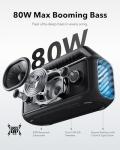 Anker Boom 2 Waterproof Bluetooth Speaker, 80W Bass