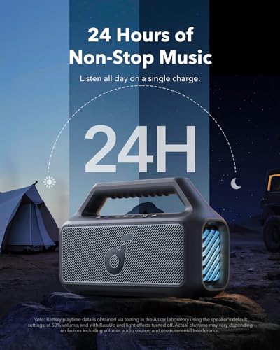 Anker Boom 2 Waterproof Bluetooth Speaker, 80W Bass