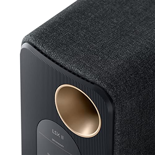 KEF LSX II Wireless Bookshelf Speakers - Black