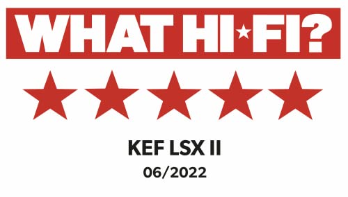 KEF LSX II Wireless Bookshelf Speakers - Black