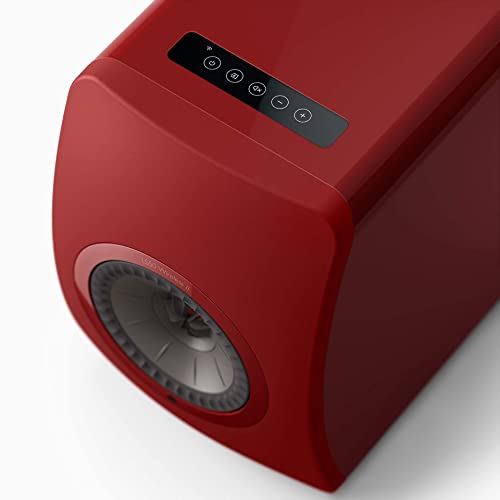 KEF LS50 Wireless II Active Stereo Speakers - Crimson