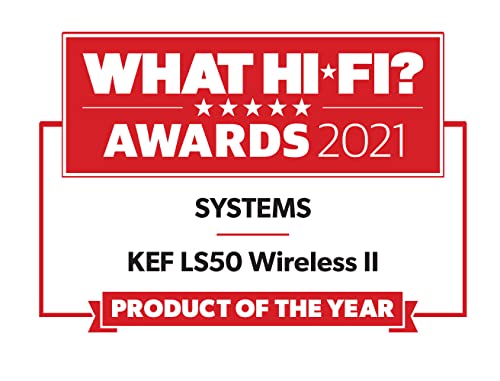 KEF LS50 Wireless II Active Stereo Speakers - Crimson