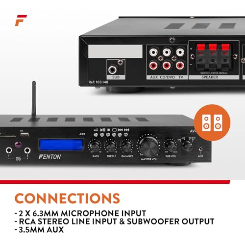 Fenton AV-150BT HiFi 5-Channel Bluetooth Amplifier