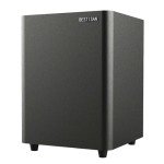 Compact Down-Firing Subwoofer for Home Theater - Black