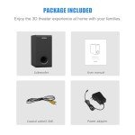 BESTISAN 6.5'' Home Audio Subwoofer, Deep Bass Response