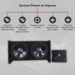 Rockville RV12.2B 1200W Dual Subwoofer System