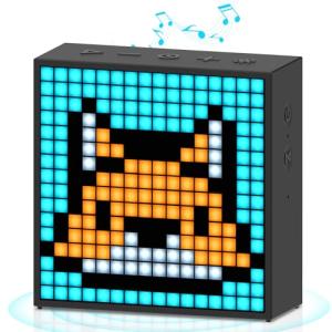 Pixel Art LED Bluetooth Speaker with Alarm Clock