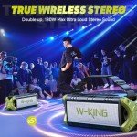 W-KING Portable Bluetooth Speaker with Deep Bass