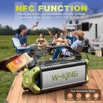 W-KING Portable Bluetooth Speaker with Deep Bass