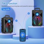 Outdoor wireless subwoofer with microphone