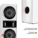 Fenton SHF700W White Floor Standing Speakers Pair