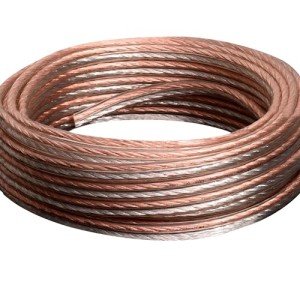 Gold and Silver Speaker Cables, 50 Feet