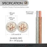 Gold and Silver Speaker Cables, 50 Feet