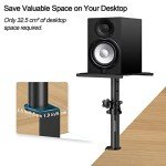 Vondynote Adjustable Desktop Clamp Speaker Stands - 2 Pack