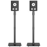 Heavy-Duty Adjustable Floor Speaker Stands - Pair