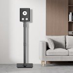 Heavy-Duty Adjustable Floor Speaker Stands - Pair