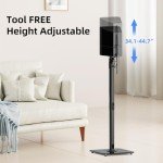 Heavy-Duty Adjustable Floor Speaker Stands - Pair
