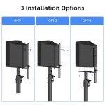 Heavy-Duty Adjustable Floor Speaker Stands - Pair