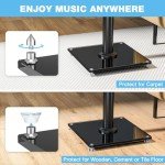 Universal 28" Floor Speaker Stands - Set of 2