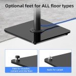 Heavy-Duty Adjustable Floor Speaker Stands - Pair