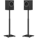Adjustable Speaker Stands for Satellite Speakers - Black