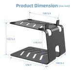 Suptek Metal Desktop Speaker Stands with Vibration Pads