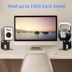 Suptek Metal Desktop Speaker Stands with Vibration Pads