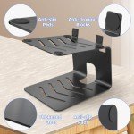 Suptek Metal Desktop Speaker Stands with Vibration Pads