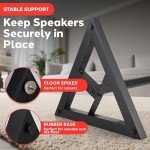Adjustable Floor Speaker Stands - Pair