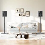 Adjustable Speaker Stands for Satellite Speakers - Black