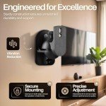 Universal Satellite Speaker Wall Mount Bracket Set