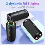Taopodo Portable 30W Bluetooth Speaker with RGB Lights