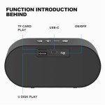Portable Bluetooth 5.3 Speaker with 3D Stereo Bass