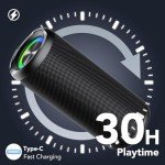30W Portable Bluetooth Speaker with RGB Lights