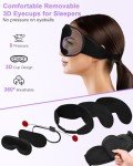 Bluetooth Sleep Mask with 3D Speakers for Comfort