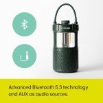 Woodland Glow Bluetooth Speaker with LED Light