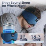 Bluetooth Sleep Mask Headphones with 16Hrs Playtime