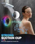 Waterproof Bluetooth Shower Speaker with RGB Lights