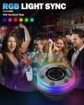 Waterproof Bluetooth Shower Speaker with RGB Lights