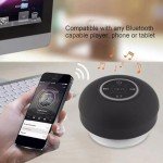 BAAQII Waterproof Bluetooth Shower Speaker with Suction Cup