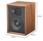 Wharfedale Denton 85 Walnut Bookshelf Speakers Pair