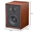 Wharfedale Denton 85 Mahogany Bookshelf Speakers Pair