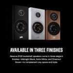 Polk Audio Reserve 100 Compact Bookshelf Speakers - Walnut