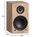 Triangle LN01A Bluetooth Bookshelf Speakers - Light Oak