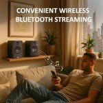 Gemini SMX-3BT 100W Bluetooth Bookshelf Speakers