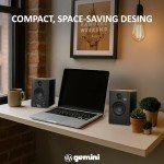 Gemini SMX-3BT 100W Bluetooth Bookshelf Speakers