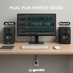 Gemini SMX-3BT 100W Bluetooth Bookshelf Speakers